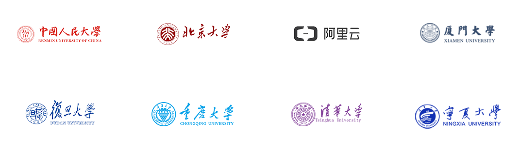 代表维普查重合作伙伴，有中国人民大学、复旦大学、北京大学等